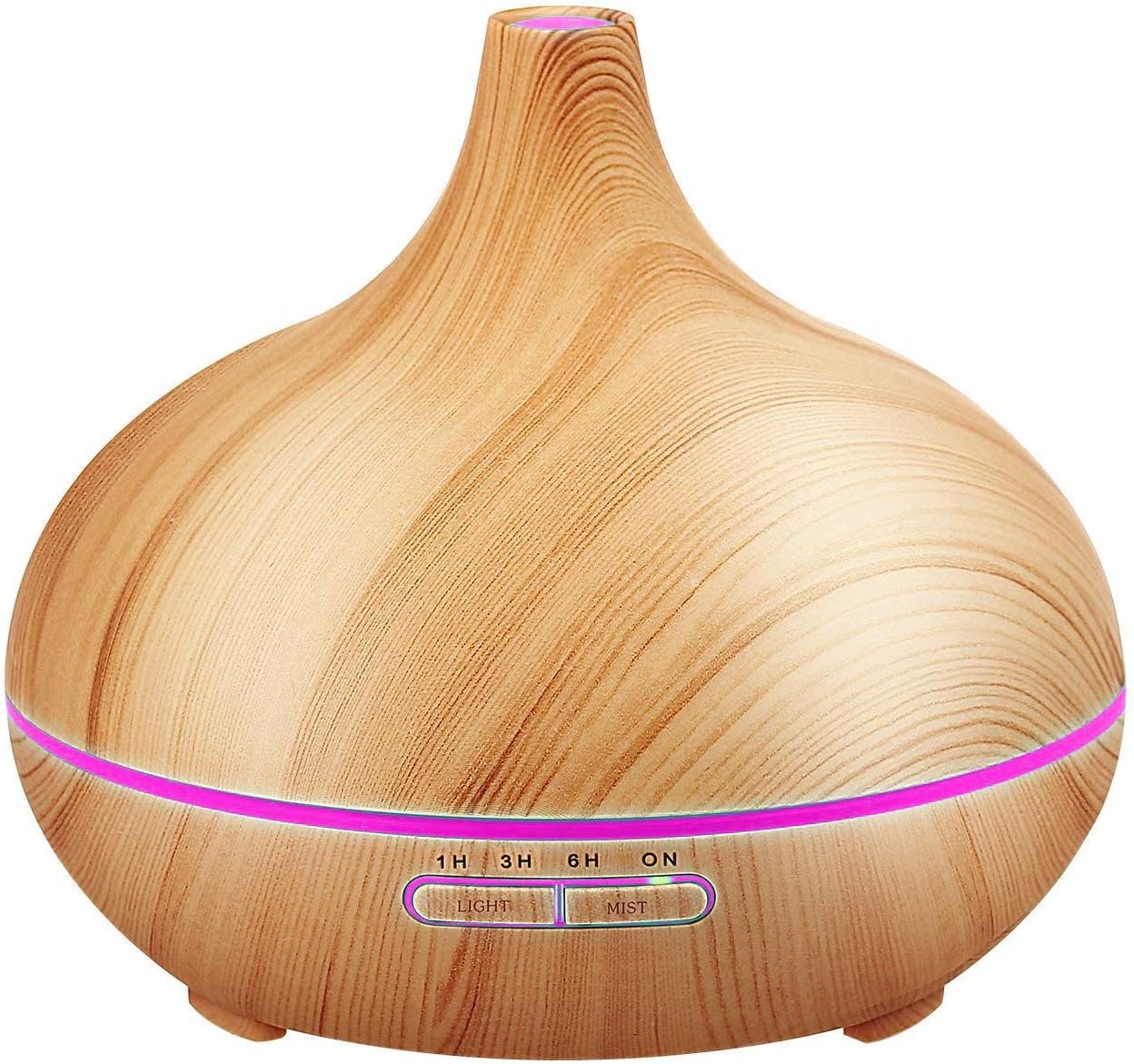 Kunova (TM) 2024 Upgrade 24V 300ml Strong Mist Aroma Diffuser Aromatherapy Essential Oil Diffuser Ultrasonic Cool Mist Humidifier with Changing Colored LED Lights Quiet Cool Mist Humidifier