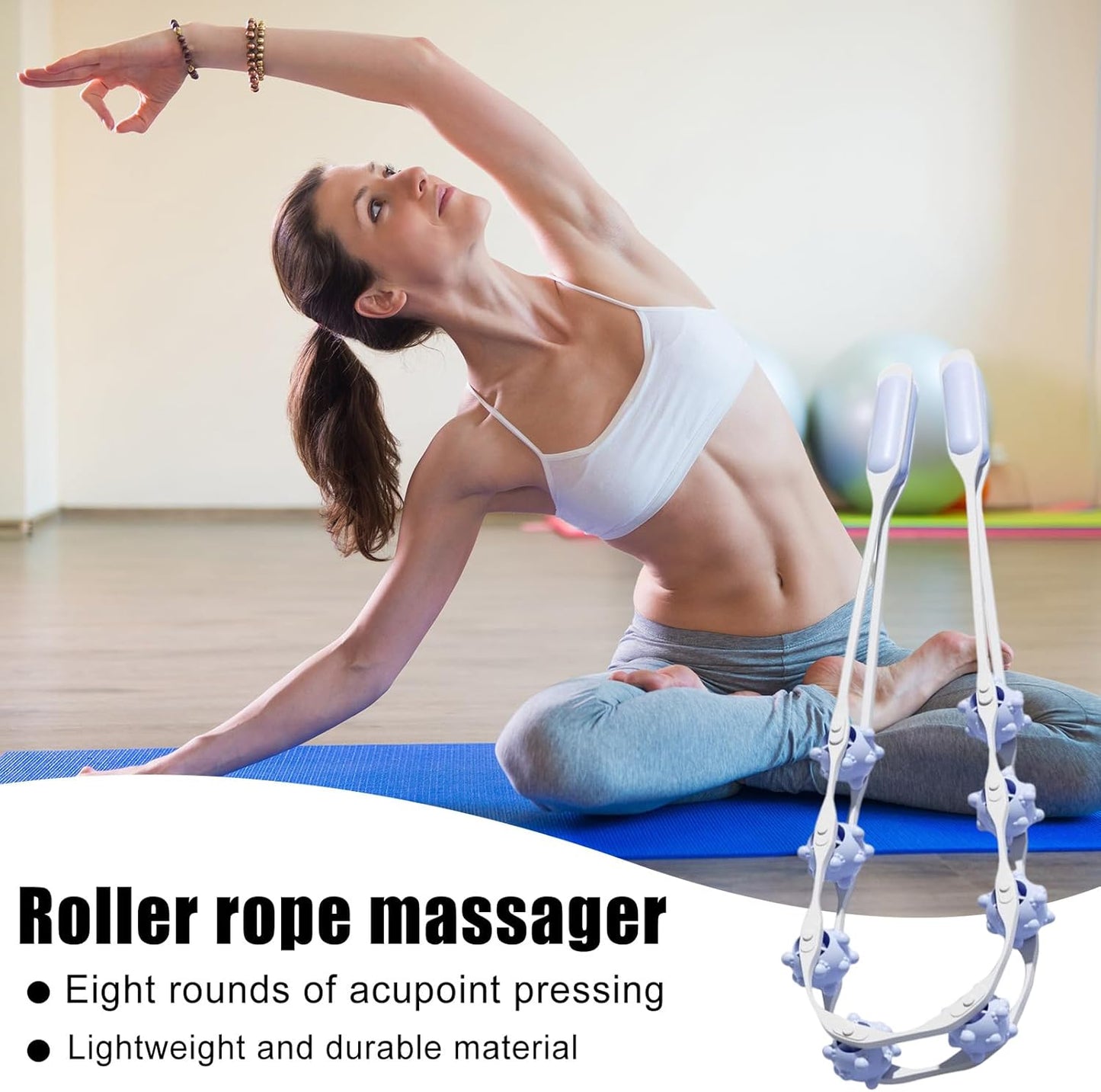 Attrezzi per Modellare il Corpo - Rullo Massaggiante Manuale e Portatile - Accessorio Yoga per Modellare Muscoli e Corpo Ideale per Gambe, Fianchi e Adome