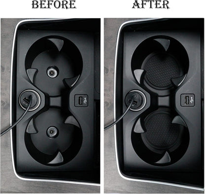 Vivoglow 4-Pack Car Cup Holder Coasters, Car Accessories Interior