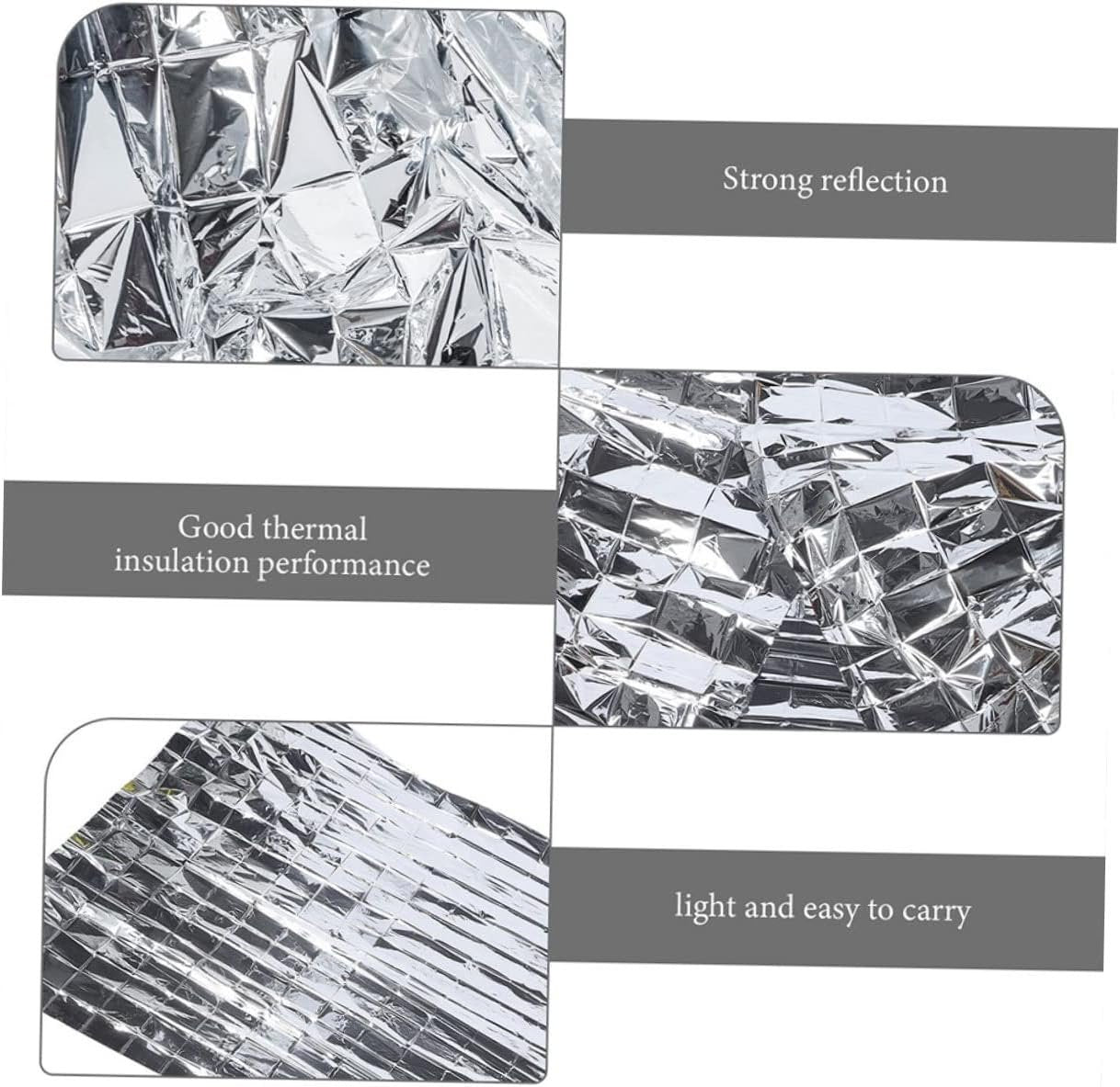 CIYODO 5 Pcs First Aid Blanket Emergency Thermal Blanket for Outdoor Emergency Blanket Survival Blanket Emergency Thermal Blankets Outdoor Emergency Thermal Blanket Kits The Pet Silver