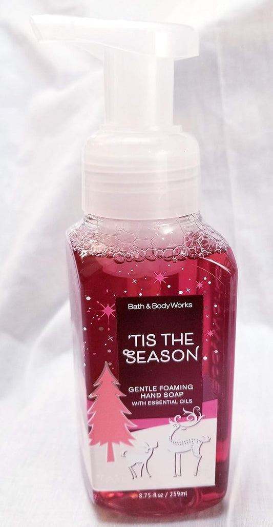 White Barn Candle Company Bath and Body Works Gentle Foaming Hand Soap w/Essential Oils- 8.75 fl oz - Winter 2020 - Many Scents! ('Tis The Season)