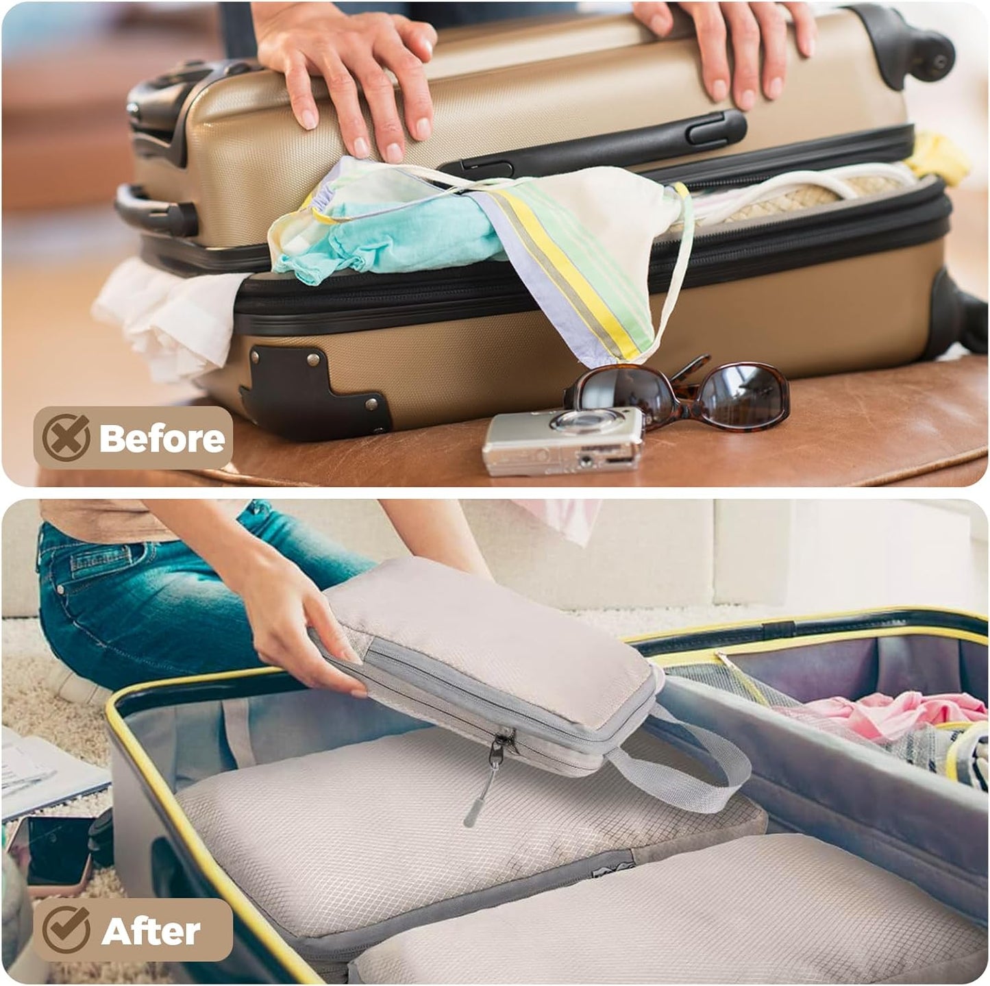 Space Saving Travel Organizer for Suitcases