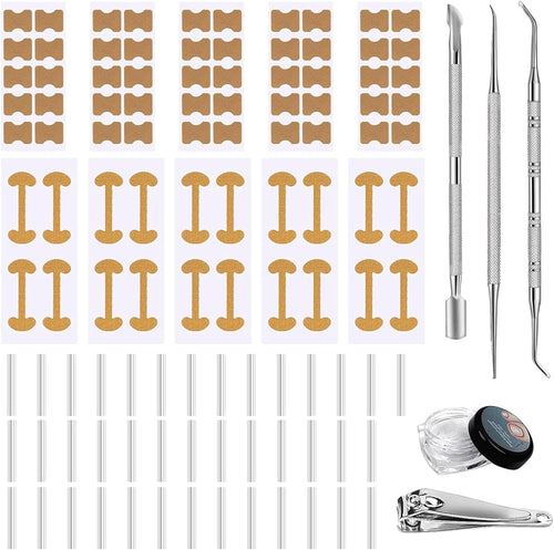Oiieco 114 PCS Ingrown Toenail Treatment Kit with Corrector Strips,Nail Clippers & Tools,Professional Pain Relief for Ingrowing Toenails
