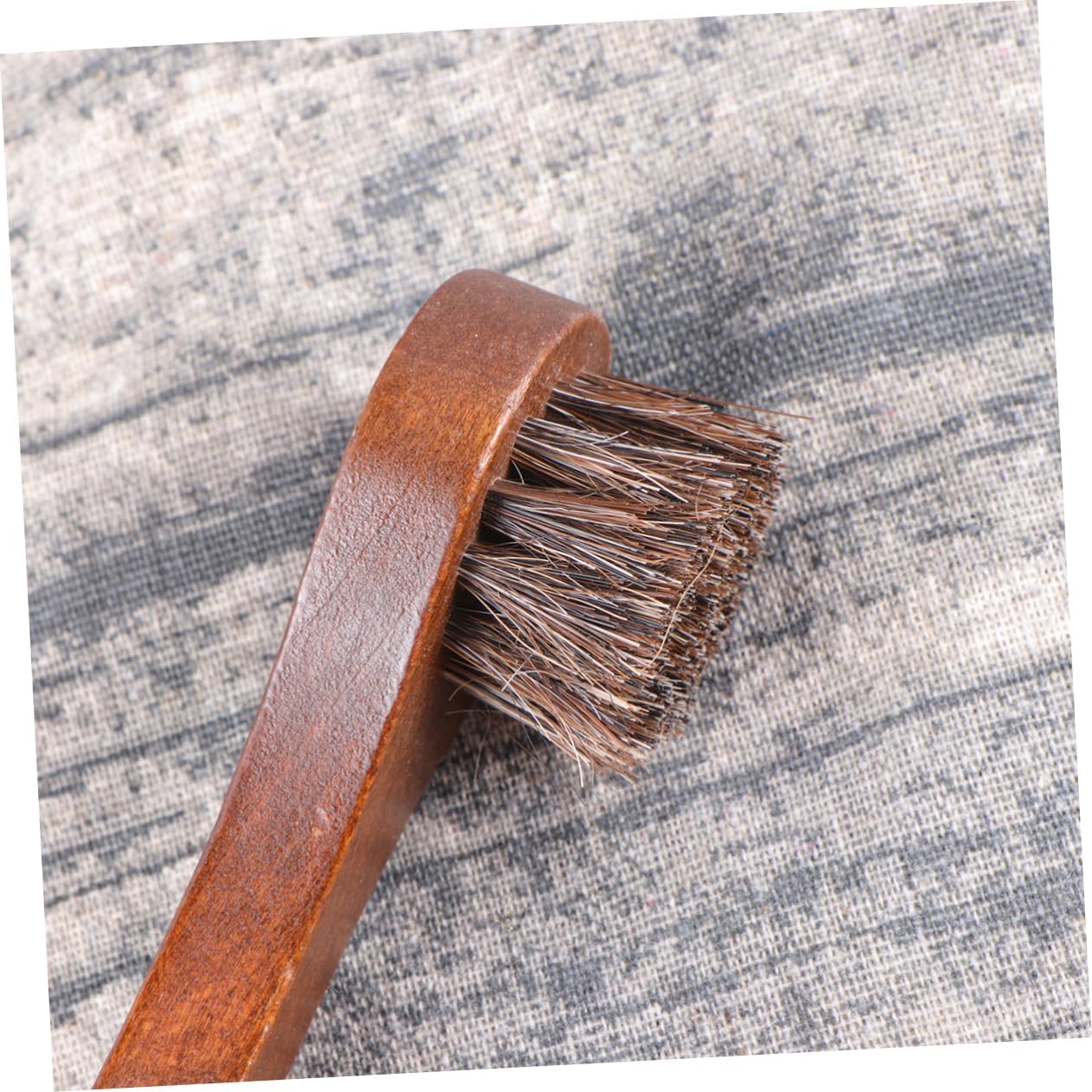 3pcs Wooden Long Handle Horse Hair Shoe Polishing Brushes Essential Cleaning Brushes for Men and Women Footwear Care/2946