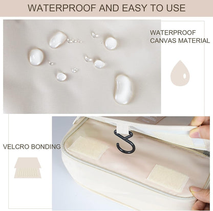 Hanging Travel Toiletry Bag for Women Men Girls, with Foldable Hygiene Bag, Waterproof Makeup Bag Organizer Toiletries Bag, Travel Size Essentials Accessories Cosmetics