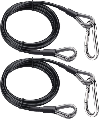 TOBWOLF Gym Cable Extension, Fitness Extension Rope Attachment Compatible with Home Gym Accessories Thick 0.2", Replacement Gym Cable Machine Extension for LAT/Tricep Pull Down, Leg Extensions Machine