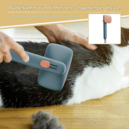Pennello per gatti per tacco capelli corti, spazzola per capelli di gatto – Spazzole per gatti per interni | Pet Cleaner -Massaging – Cura degli attrezzi fornisce pettine regolabile spazzola per