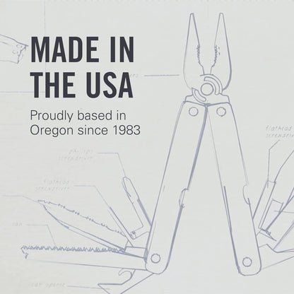 Leatherman Signal® Survival Multitool with Hammer, Whistle & 19 Tools - 4.5" Stainless Lockable Multitool with Nylon Sheath - Aqua & Silver - Ideal for Outdoor Adventures, Camping & EDC