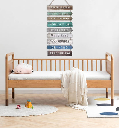 Joyhawk Rustic Inspirational Wall Art Decor, Wooden Hanging Motivational Quotes Wall Art for Home Office, Living Room, Bedroom, Bathroom, Classroom, Gym 12"x24"