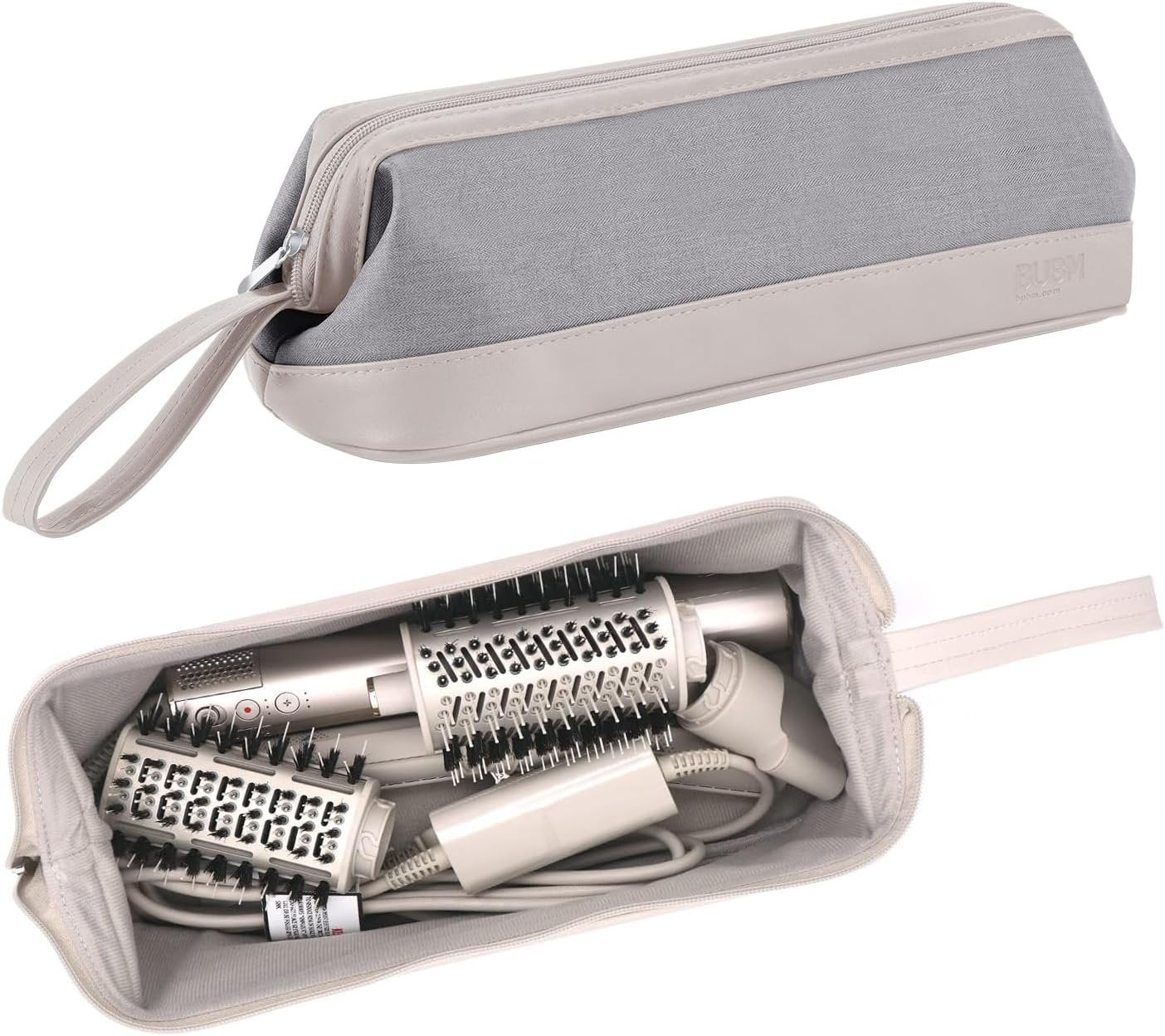WINZEDGE Hair Style Tools Case, compatiable with Dyson Airwrap/Shark Flex Style, Travel Pouch Bag Home Storage for Hair Dryer Hair Brush Hair Straightener, Mutifunction Cosmetic Makeup Bag