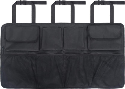 Car Hanging Boot Organisers with 7 Enlarged Pockets,Car Trunk Organizerï¼ŒBackseat hanging Bag, Car Boot Tidy Storage Bag, Black