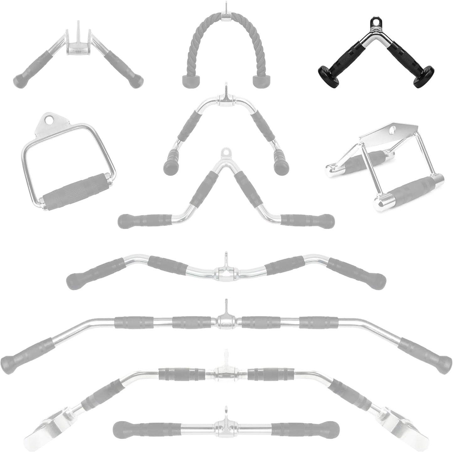 Meteor Cable Attachment, Cable Pulley Attachment, Cable Machine Accessories, LAT Pull, Cable Row, Gym Attachment
