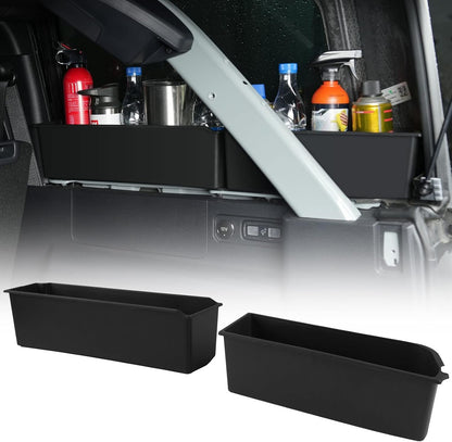LitMiRaCle Trunk Storage Tray Organizers Rear Cargo Side Box is Applicable to Ford Bronco 2021 2022 2023 4 Door, Trunk Storage Box, Internal Accessories, Black Matte Finish