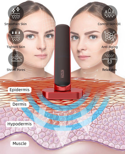Red-Light-Therapy for Face, 7 Colors LED Light Face Skincare Wand Eye Beauty Device for Skin Care at Home - LED Face Skin Rejuvenation for Face Neck Chin Skincare Tool