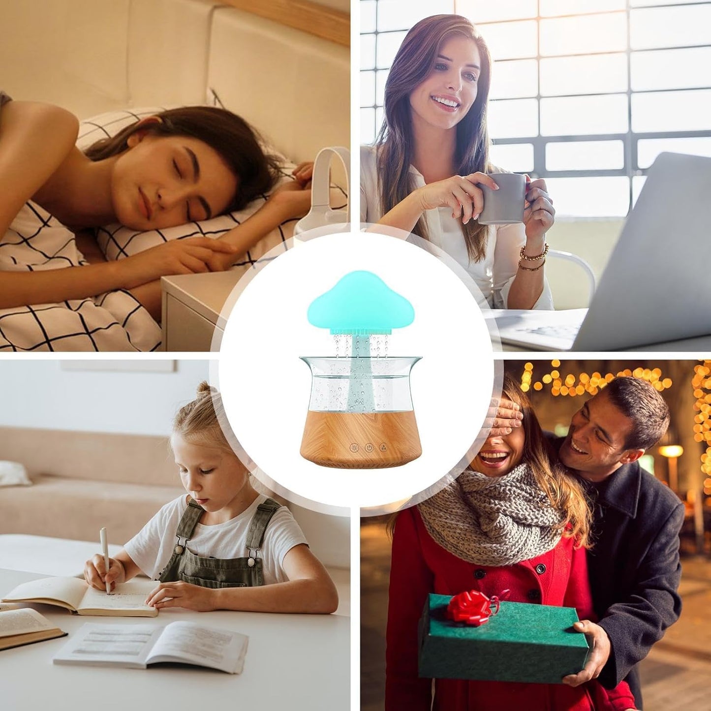 VITSRISEA CLUB ENDIFFUSOR WITH RAID-TIGHT AIR HUMIDIFIER DIFFUSER, NIGHT LINE COLOURED COLORFE CLAW | Remote Control, Mushroom Light For A Mood