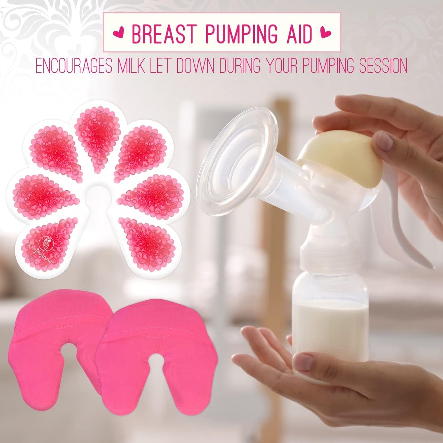 Ninja Mama Breastfeeding Ice and Heat Therapy Packs for Nursing and Pumping Mums. Pack of 2 With 2 Super Soft Washable Sleeves. Breastfeeding Supplies. Relief from Mastitis for Breast Feeding Mamas. New Mum Essentials. Hot or cold.