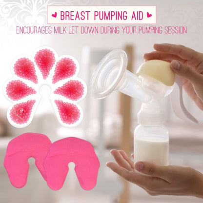 Ninja Mama Breastfeeding Ice and Heat Therapy Packs for Nursing and Pumping Mums. Pack of 2 With 2 Super Soft Washable Sleeves. Breastfeeding Supplies. Relief from Mastitis for Breast Feeding Mamas. New Mum Essentials. Hot or cold.
