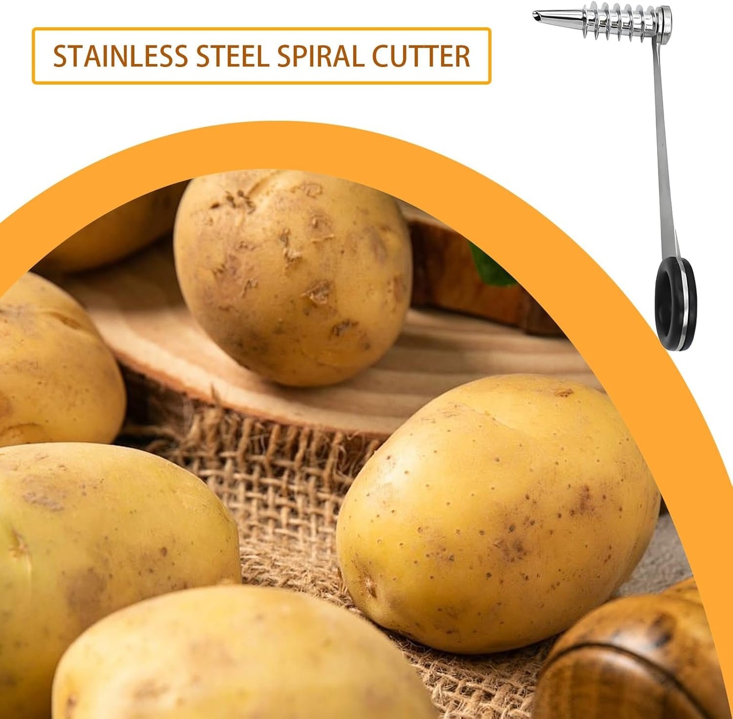 Vegetable Spiralizer - Spiral Vegetable Slicer Spiralizer,Stainless Steel Kitchen Tools for Snack Fruit Carrot Radish Zucchini Veggie