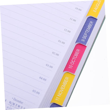 Ipetboom Student Planner Multifunctional Agenda Book with Daily Pages Weekly Meal Planner Grocery List Durable Notebook for Office Household Use