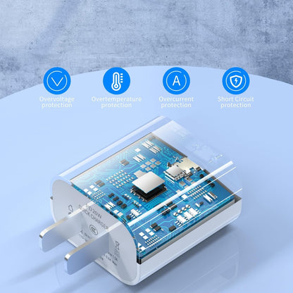 iPhone Charger Apple Charger Apple MFi Certified 3Pack Wall Charger with 1m Long Type C to Lightning Cables for iPhone 14 Pro Max iPhone 13 Pro 12 Mini 11XR AirPods Type C Adapter Block Fast Charging