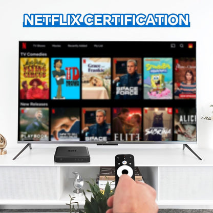 Android TV 11.0 TV Box, G1 Smart TV Box Compatible with Netflix Google, 4GB + 32GB Streaming Box, 4K 60fps HDR 10+, Google Assistant,Dolby Vision&Audio,AV1, Wi-Fi 6, BT 5.0 Amlogic S905X4