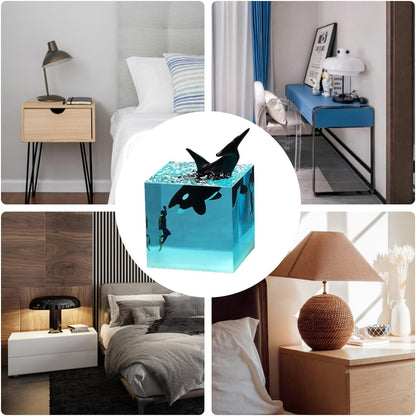 Cube Lights for Bedroom – Scene Night Lamp, Bedside Light | Soothing Kids Nightlight, Desk Decor, Living Room Accent, Shelf Display, Sleep Aid Glow Cube, Nursery Room Decoration