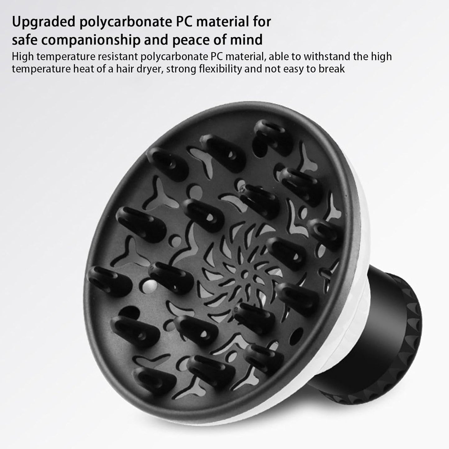 Hair Diffuser, Hair Dryer Diffuser Attachment, Curly Hair Diffuser, Professional Hair Dryer Diffuser, Travel Hair Dryer Diffuser, Adjustable 3.6-6.6