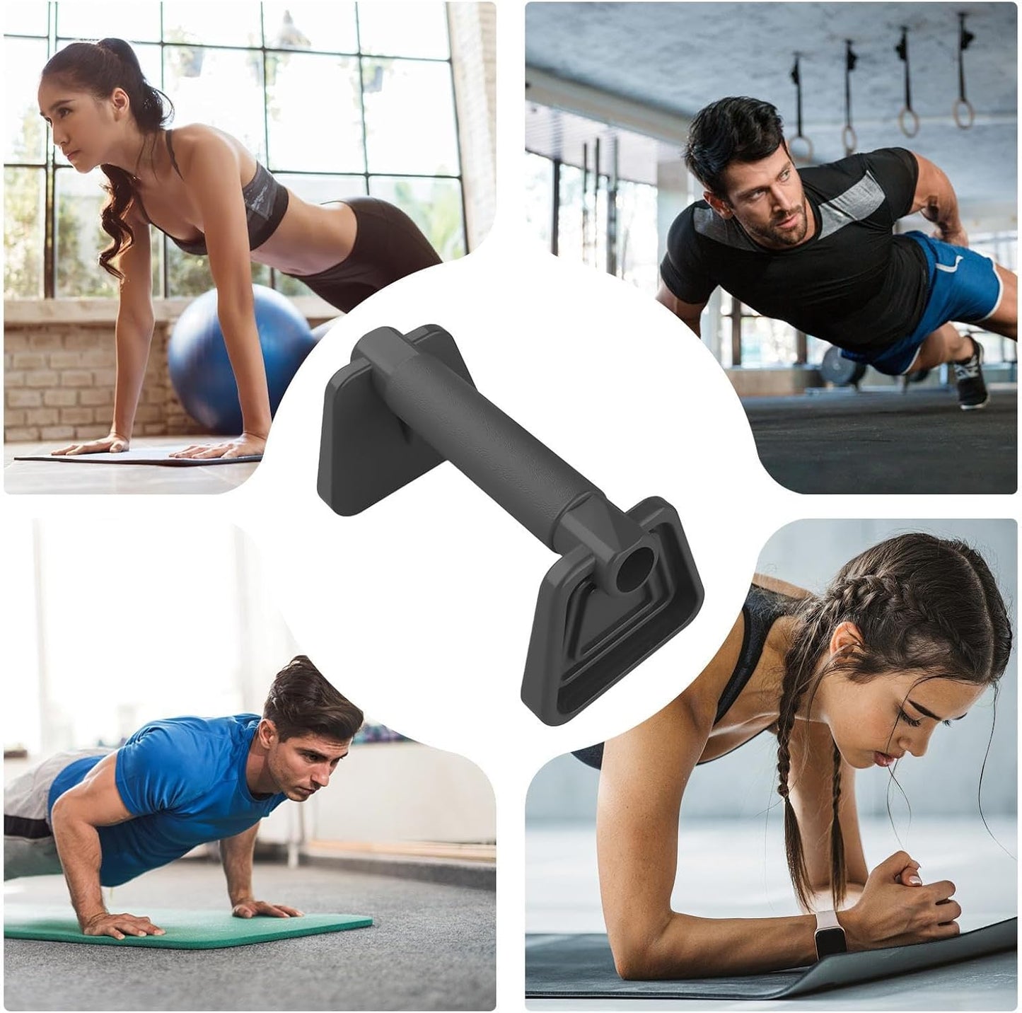 Push Up Bar, Strength Training Pushup Equipment, Portable Exercise Gear, Aesthetic Modern Touch, Ideal for Floor Workouts, Home Gym Use, Suitable for Men and Women Fitness, 14.5 cm