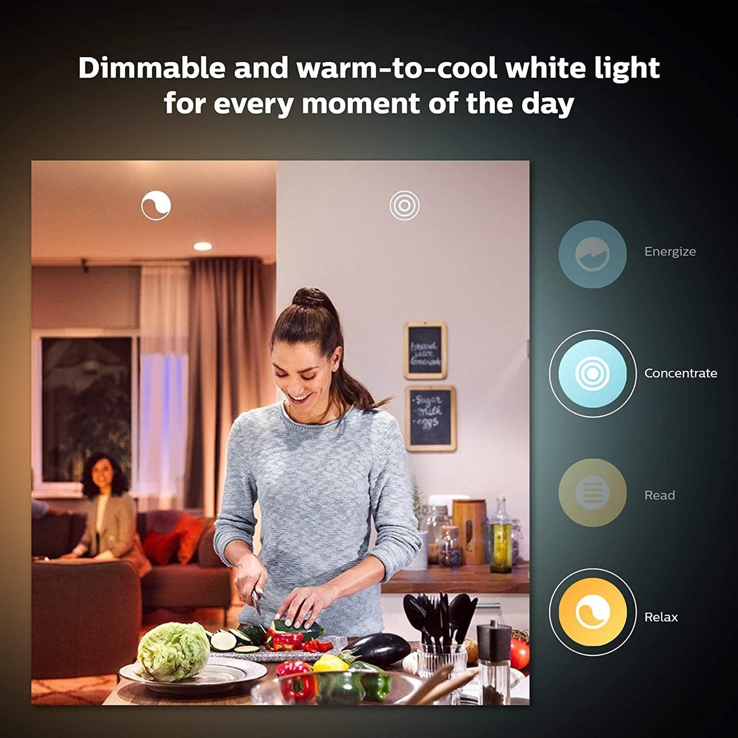 Philips Hue White Ambience A60 75W 1100 Lumens Smart Bulb with E27 Fitting