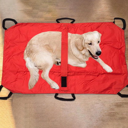 Pet Stretcher, Transport Stretcher Puppy, Multifunctional Foldable Patient Transfer Rescue Tool with Safety Strap for Medium Large Dogs Cats Bunny Pets, Portable, 120x74x3cm