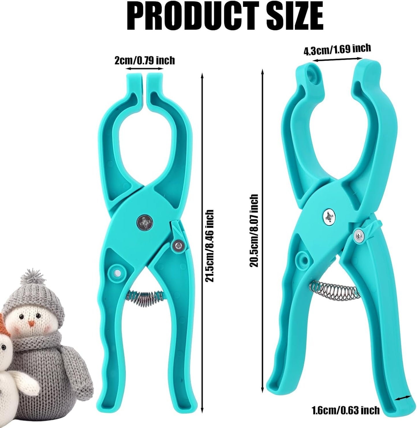 1Pcs Upgraded Safety Eye Tool Auxiliary Tool, Safety Eye Snapper Tool Safety Eye Pliers for Amigurumi Eye Snapper Crochet Tool for Stuffed 5-30mm Animal Eyes Doll Making Supplies(Blue)