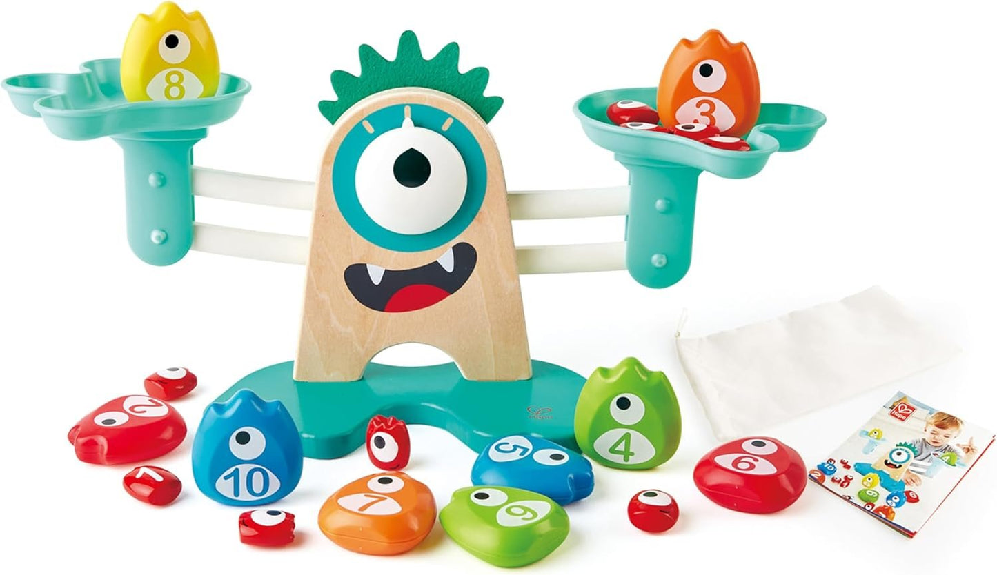 Hape Monster Math Scale Educational Learning Activity Kids/Toddler Play Toy 3+