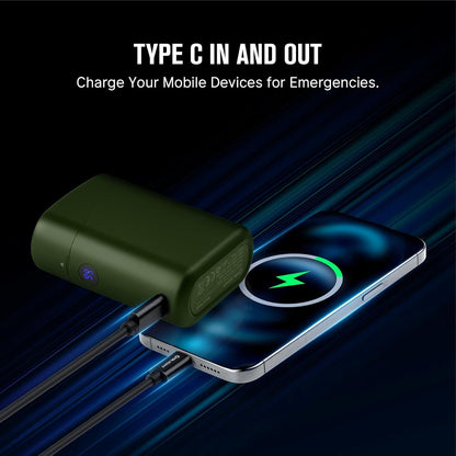 OLIGHT Baton4 Premium Edition Compact Handheld Torch Max 1300 Lumens with Charging Box Pocket-Size for Household and Mountaineering (OD Green)