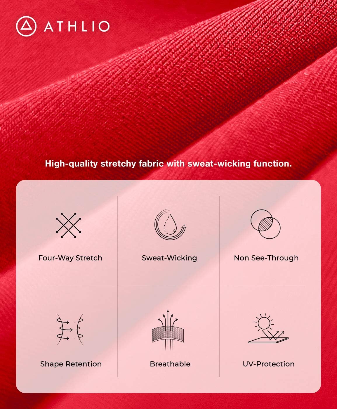 ATHLIO 1 or 3 Pack Women’s Workout Booty Shorts – 4-Way Stretch Yoga Gym Shorts with Hidden Pocket & Mid-Waist Fit