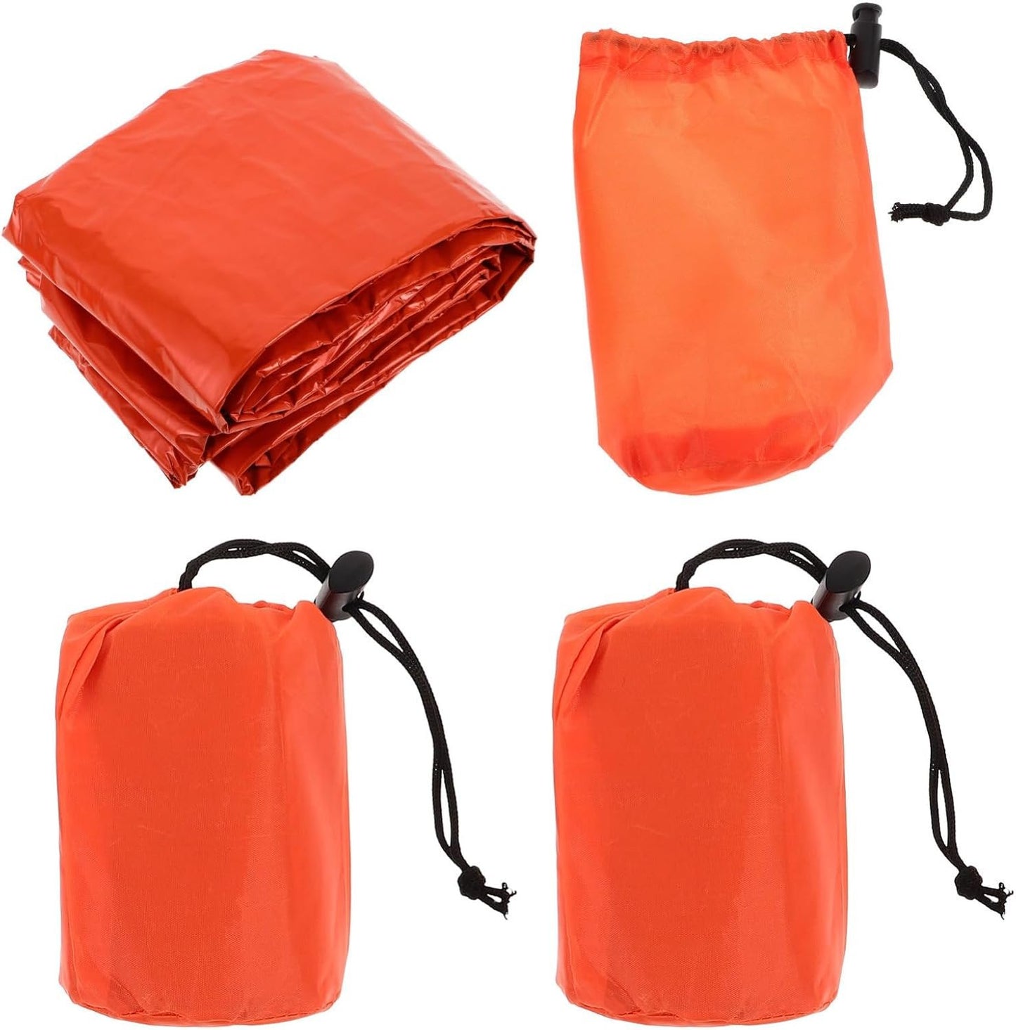 TOKIDNY Emergency Survival Blanket Tent Compact Portable Survival Sleeping Bag Camping Blanket 3 Pack Waterproof for Hiking Outdoor Gear