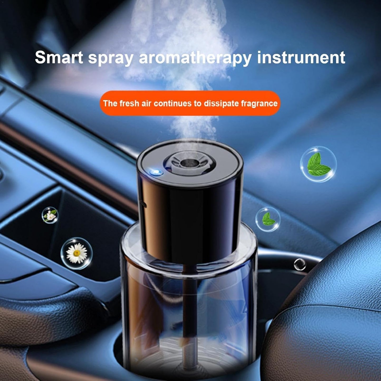 Smart Car Air Freshener Diffuser | 50ml Intelligent Control Car Aromatherapy Diffuser, 5 Adjustable Modes - USB Auto Fragrance Atomizer for Home and Car, Fashionable Car Interior Decor