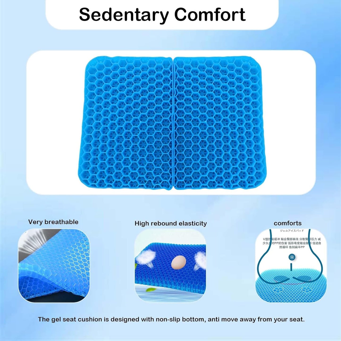 Loimon Portable Travel seat Cushions for Airplanes, Breathable Comfortable Seat Cushion,for Home,Office Chair, Car,Outdoor