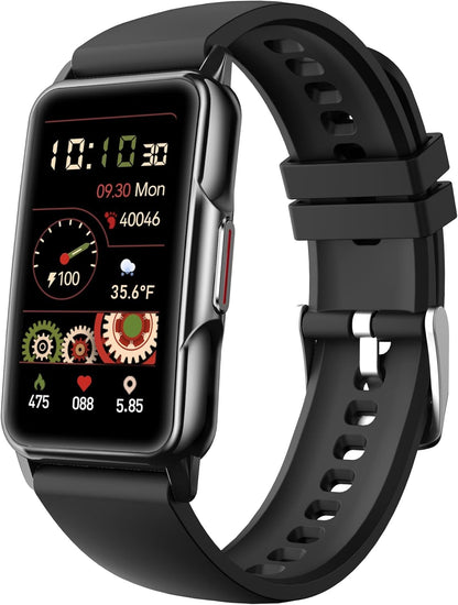 PLAZOR Smart Watches Fitness Tracker for Men Women(Black) with 115+ Sports Modes, 24/7 Heart Rate, Blood Oxygen, Sleep Tracker, Step Calorie Counter, IP67 Waterproof Watch for Andriod iOS