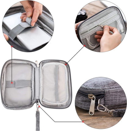 Ruyosn Cable Organizer Bag Waterproof Cable Bag Small Pocket for Hard Drives, Electronic Accessory