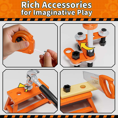 KidBloom Kids Tool Set, Kids Toys Boys with Drill, Toys for Boys Gifts