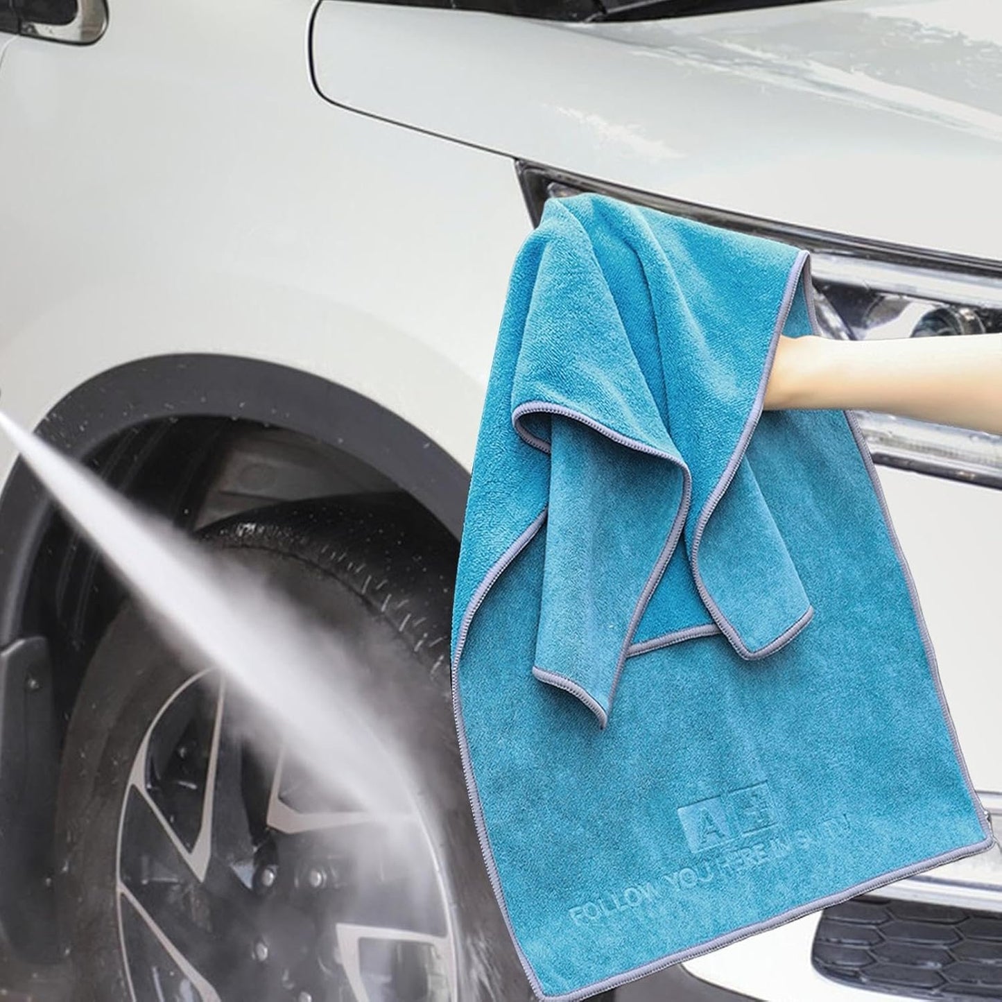Microfiber Towels, Thick Auto Cleaning Cloth, 13.78 x 29.53 Inches Multifunctional Quick-Drying Microfiber Towel for Housekeeping, Detailing, and Car Cleanings