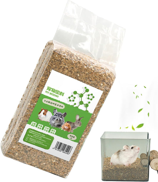 Hamster Sand, Natural Odor Control Gerbil Bedding, No Dust Terrarium Substrate, 5.91x9.84 Inches, Ideal for Small Pet Habitats and Clean Comfortable Living Spaces