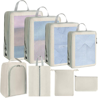 Compression Packing Cubes | Packing Cubes Suitcase | Compression Packing Bags | Waterproof Packing Cubes, Travel Compression Cubes, Clothing Organization Cubes, Moving House Packing Cubes