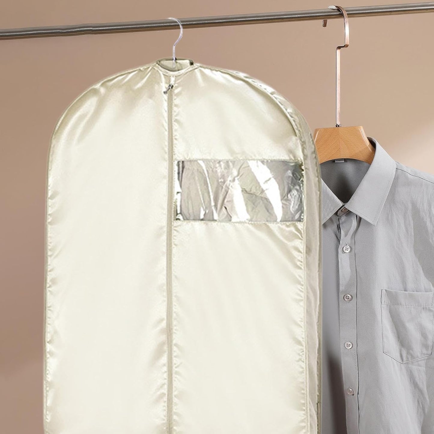 Garment Storage Bag, Long Dress Protector, 22,83 x 35,43 in Dustproof Organizer, Space Saving Design, autentica protezione per il movimento, Airplane Packing, Laundry Closet, Storage