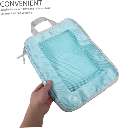 BESTYASH 5Pcs Compression Packing Cubes Set for Travel Space Saving Organizers for Clothes Shoes Toiletries Electronics Bags for Efficient Luggage Organization