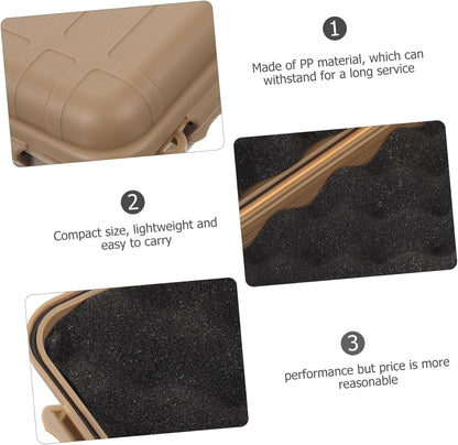 LAPYAPPE Survival Device Storage Case Durable Shockproof Organizer Tool Box for Outdoor Supplies Compact Lightweight Material for Camping Emergency Preparedness