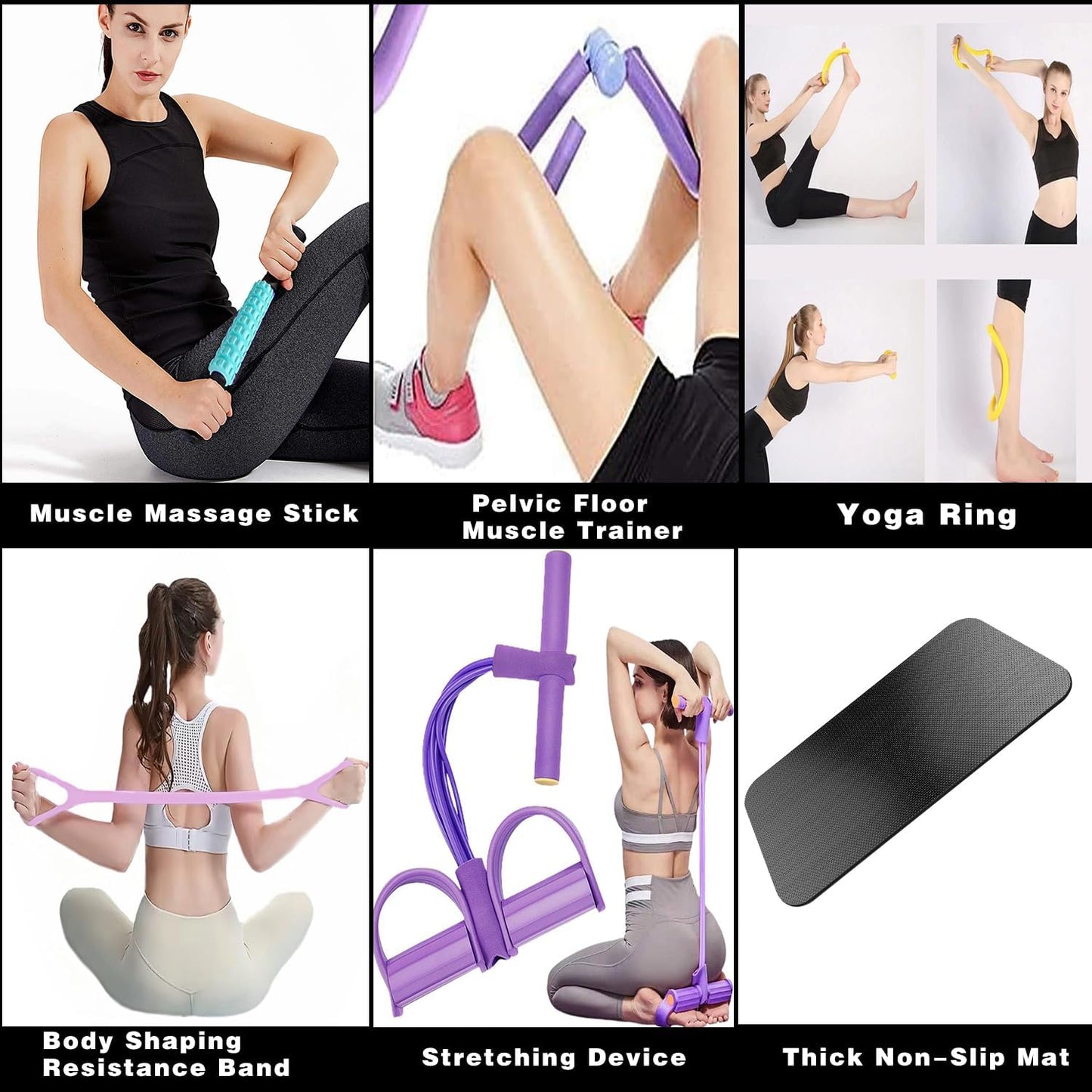 Leg Stretcher, 100kg Stretch Machine, Heavy Duty Steel Frame Equipment Splits Machine, Leg Stretching Training Machine for Home Gym Split Machine Training Fitness with 6 Accessories