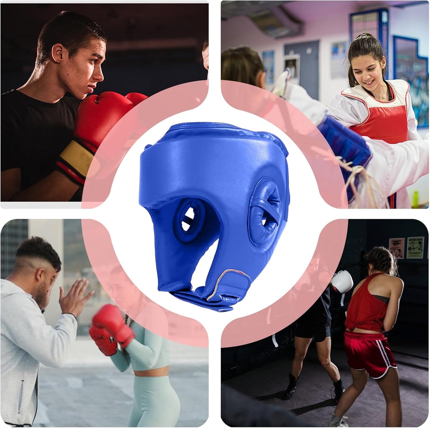 Sparring Head Protector - Boxing Headguard MMA | Protective Headgear | Adjustable Boxing Gear | Professional Protective Workout Equipment for Gym, Home, Competition Training Martial Arts Headgear