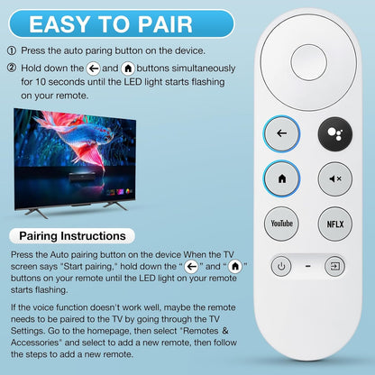 LOUTOC G9N9N Replacement Voice Remote Control for Chromecast with Google TV HD/4K Streaming Stick