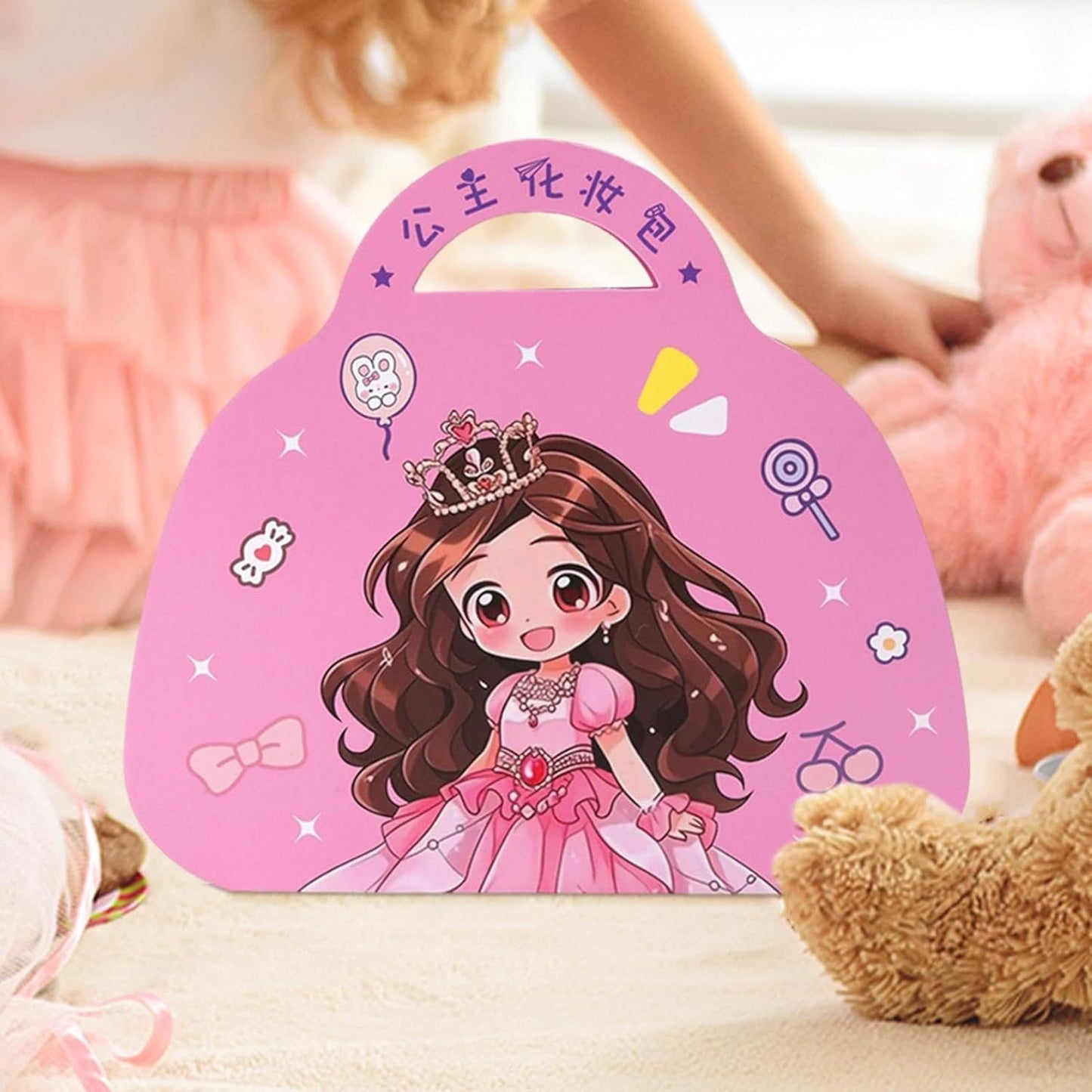 Princess Dress-up Game, Dress-up Sticker Book, Creative Makeup Game, Girls Dress-up Toys, Educational Role-Playing Toys, Fun Sticker Book for Girls, Girls Makeup Game For Girls Boys Birthdays